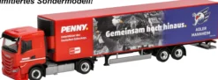 herpa 962087 Iveco S-Way Kühlkoffersattelzug PENNY DEL Adler Mannheim LKW-Modell 1:87
