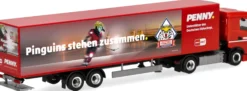 herpa 962025 Iveco S-Way Kühlkoffer-Szg. PENNY DEL Fischtown Pinguins Bremerhaven LKW-Modell 1:87