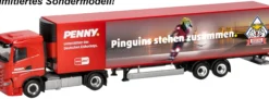 herpa 962025 Iveco S-Way Kühlkoffer-Szg. PENNY DEL Fischtown Pinguins Bremerhaven LKW-Modell 1:87