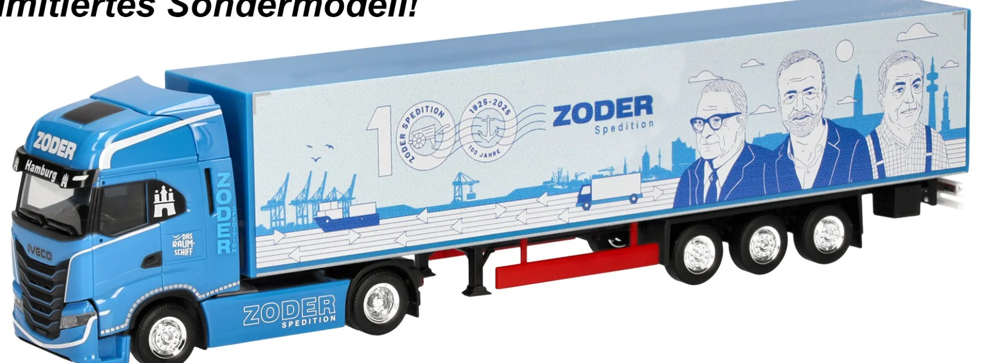 herpa 961479 Iveco S-Way MY24 Koffer-Sattelzug - 100 Jahre Zoder | LKW-Modell 1:87