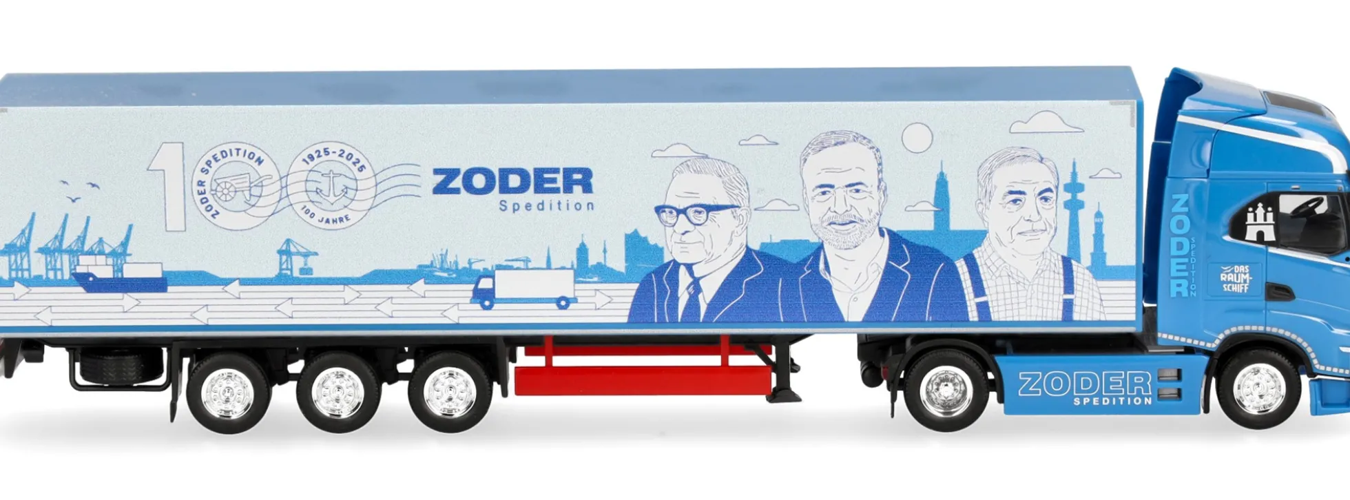 herpa 961479 Iveco S-Way MY24 Koffer-Sattelzug - 100 Jahre Zoder | LKW-Modell 1:87