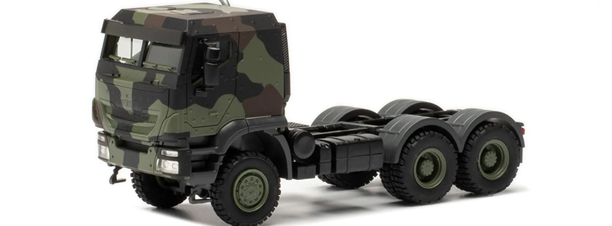 herpa 746908 Iveco Trakker geschützt 6x6 Sattelzugmaschine Flecktarn Bundeswehr | Militärmodell 1:87