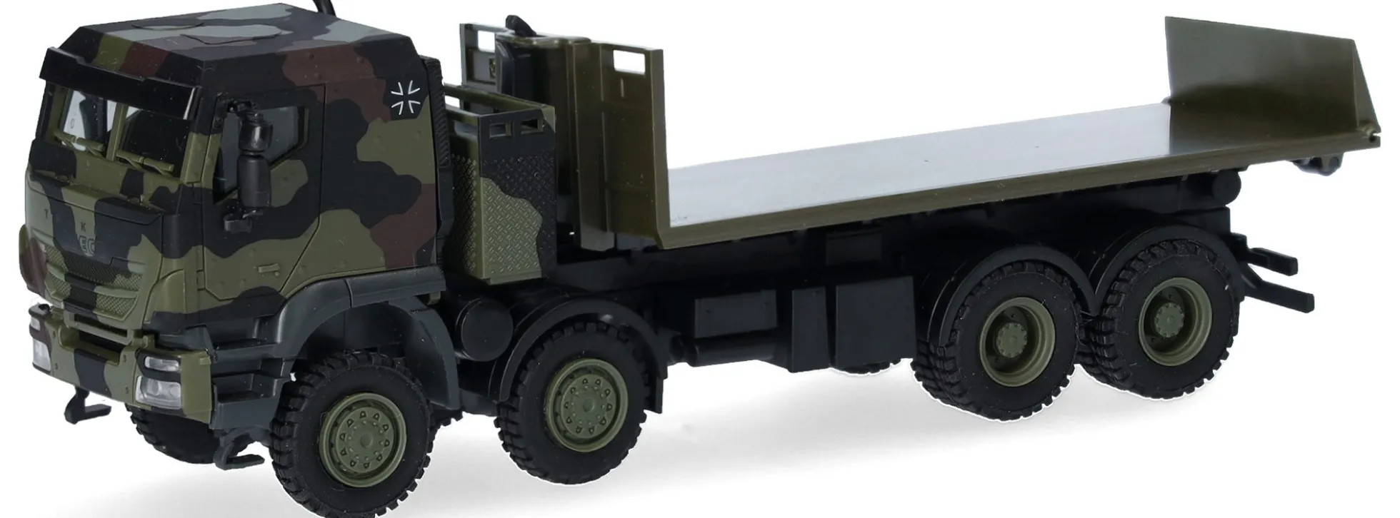 herpa 747356 Iveco Trakker geschützt 8x8 Wechsellader-LKW | Militärmodell 1:87