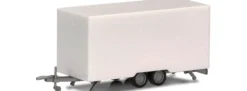 herpa 054249 Kofferanhänger 4,7m für PKW weiss Zubehör Automodelle 1:87
