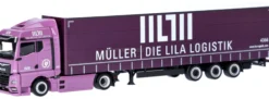 herpa 320801 MAN eTGX GM Sattelzug - Müller Die lila Logistik | LKW-Modell 1:87