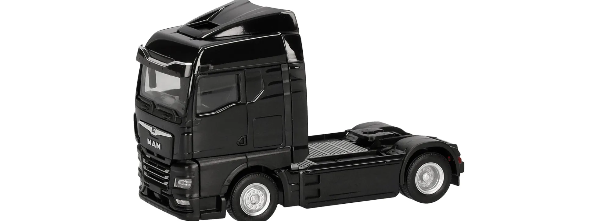 herpa 320245 MAN eTGX GM Solozugmaschine 2achs schwarz LKW-Modell 1:87