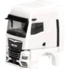 herpa 086301 MAN eTGX GX mit Windleitblechen und Spigelkamera weiß | 2 Stück | Ersatzfahrerhaus 1:87