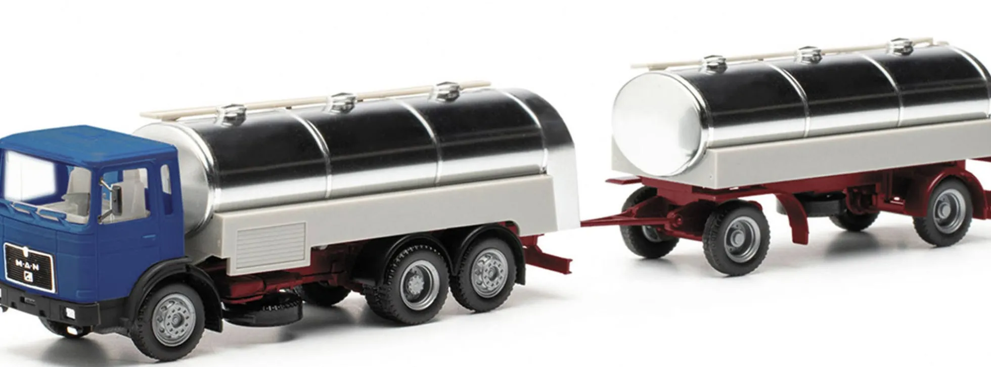 herpa 317238 MAN F8 Milchtank-Hängerzug LKW-Modell 1:87