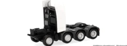 herpa 086356 MAN luftgefedert mit Turm und Verkleidung weiß | 2 Stück | Ersatz-Fahrgestell 1:87