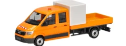 herpa 099141 MAN TGE DoKa Baustellenabsicherung - kommunalorange | LKW-Modell 1:87