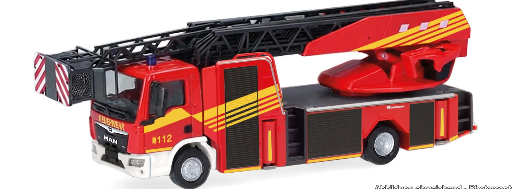 herpa 099301 MAN TGM CC Rosenbauer Drehleiter Feuerwehr | Blaulichtmodell 1:87