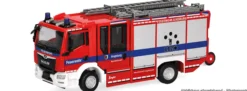 herpa 097734 MAN TGM CC Z-Cab HLF Feuerwehr Augsburg | Blaulichtmodell 1:87
