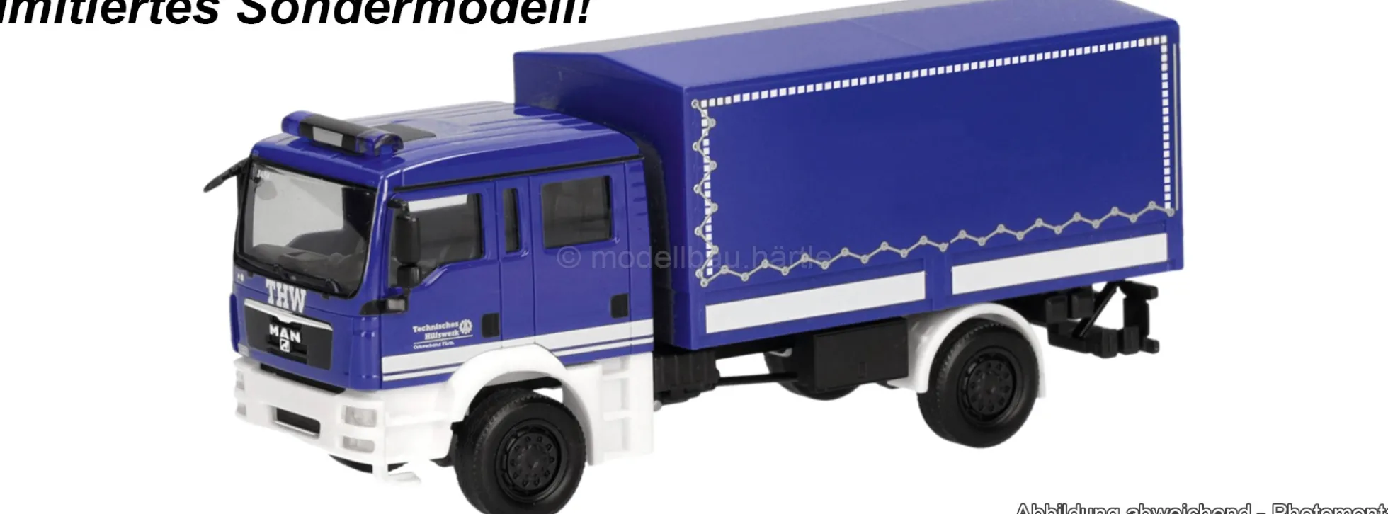 herpa 962247 MAN TGM MzKw THW Fürth | Blaulichtmodell 1:87