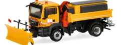 herpa 322041 MAN TGS M Euro6c Dreiseitenkipper Ladekran Winterdienst Max Bögl LKW-Modell 1:87