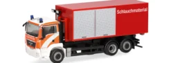 herpa 099400 MAN TGS M Wechsellader-LKW mit AB-Schlauchmaterial Berliner FW | Blaulichtmodell 1:87