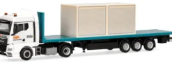 herpa 320252 MAN TGX GM Flachbett-Sattelzug Zirkus KRONE LKW-Modell 1:87