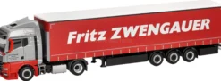 herpa 319911 MAN TGX GM Gardinenplanensattelzug Fritz Zwengauer LKW-Modell 1:87