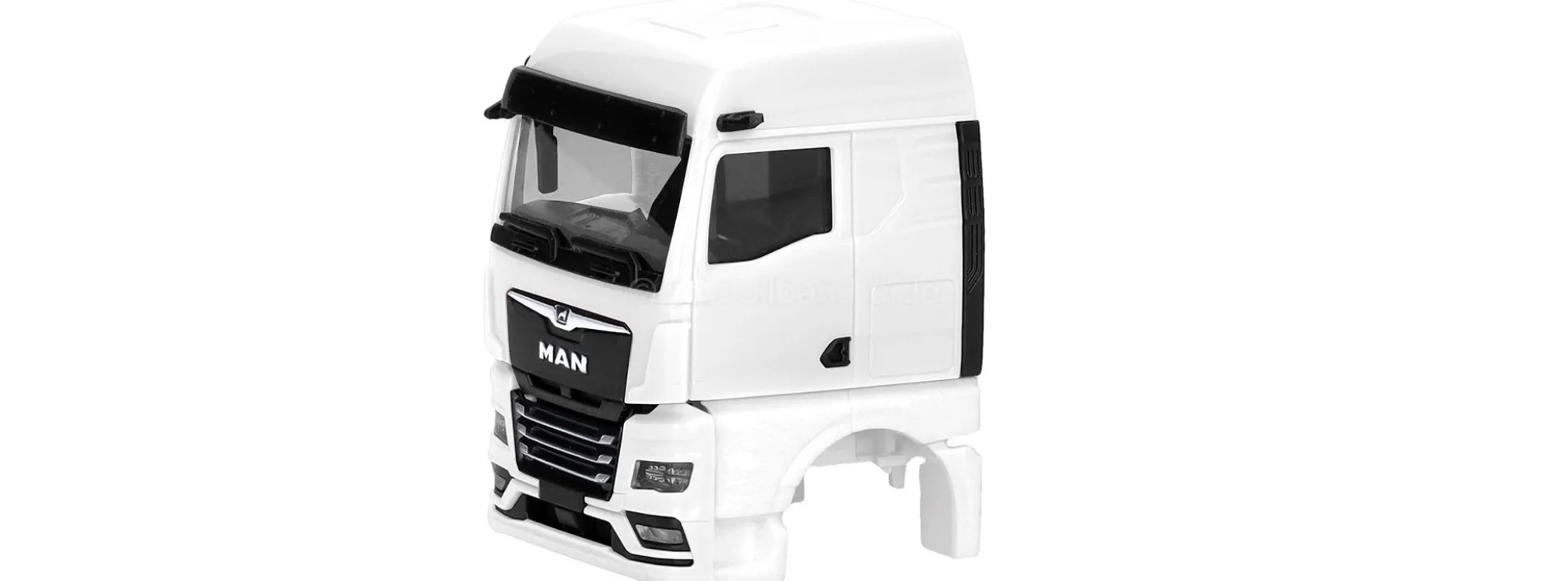 herpa 086370 MAN TGX GM ohne Windleitbleche + Spiegelkamera weiß | 2 Stück | Ersatz-Fahrerhaus 1:87