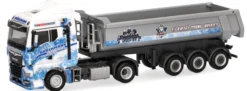 herpa 318044 MAN TGX GM Rundmuldensattelzug Brückmann Kassel Huskies LKW-Modell 1:87