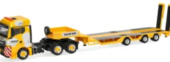 herpa 321860 MAN TGX GM 6x4 Allrounder-Tiefladesattelzug Keller und Hess LKW-Modell 1:87