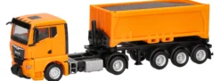 herpa 321310 MAN TGX GN Abraummulden-Sattelzug mit Ladegut kommunalorange LKW 1:87