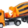 herpa 320573 MAN TGX GN Betonmischer-Sattelzug kommunalorange | Baumaschinenmodell 1:87