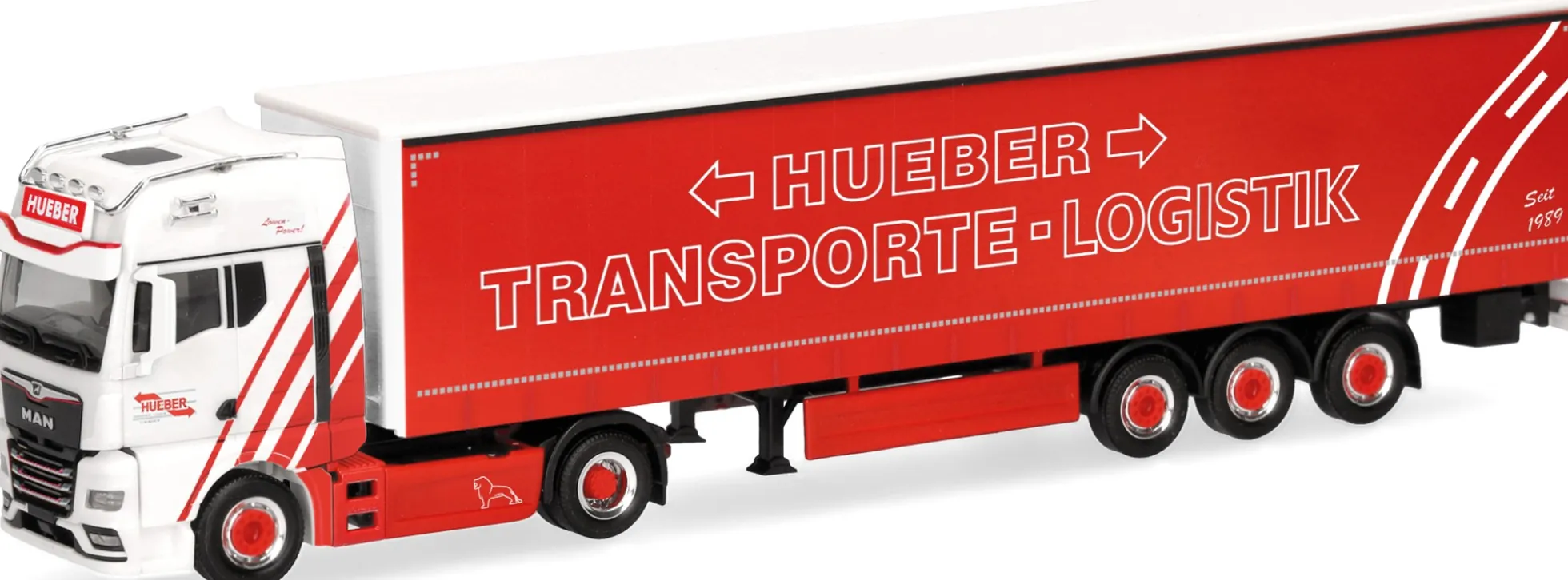 herpa 321259 MAN TGX GX Gardinenplanensattelzug Hueber Heideck LKW-Modell 1:87