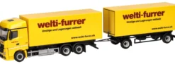 herpa 319355 MB Actros Bigspace Hängerzug Welti-Furrer | LKW-Modell 1:87
