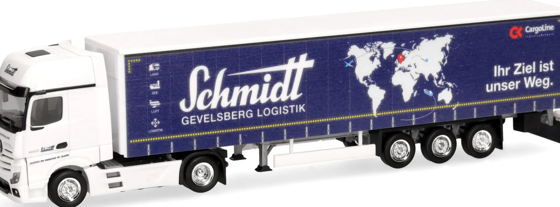 herpa 319362 MB Actros Bigspace Sattelzug Schmidt Gevelsberg | LKW-Modell 1:87