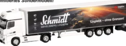 herpa 959704 MB Actros 18 L GS Koffer-Sattelzug Schmidt Gevelsberg/Erde | LKW-Modell 1:87