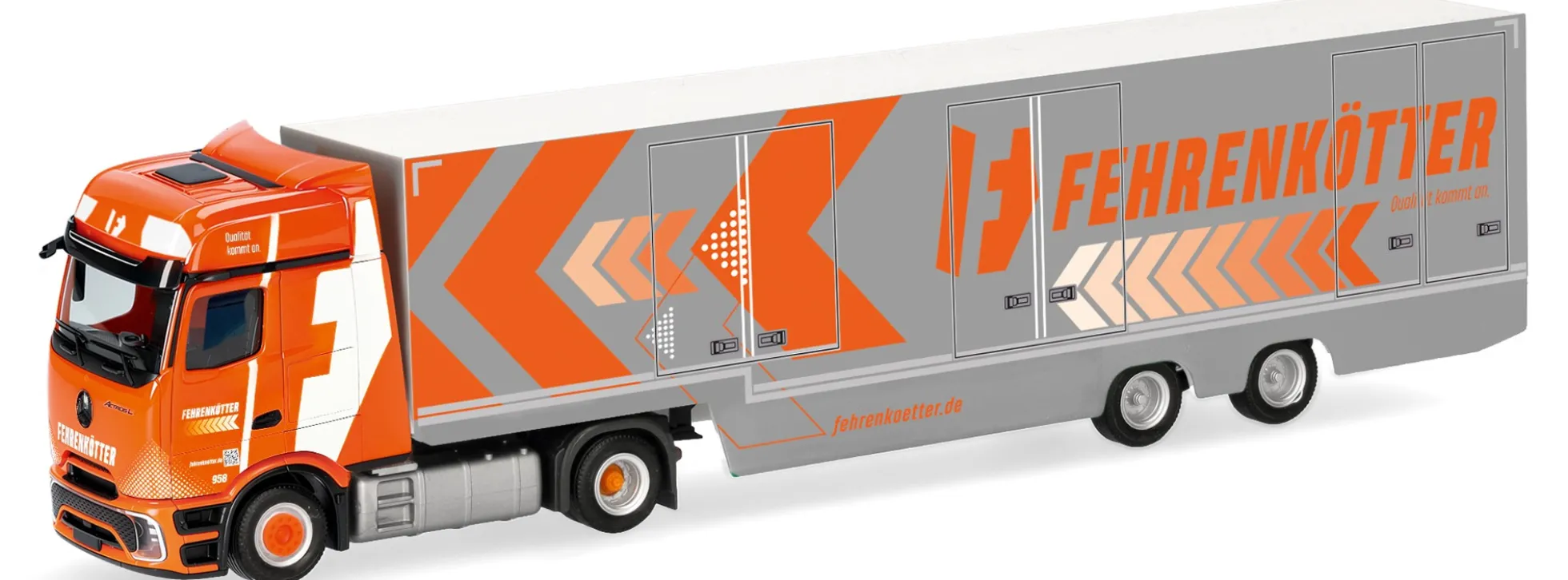 herpa 321440 MB Actros L ProCabin Gigaspace Koffer-Sattelzug Fehrenkötter | LKW-Modell 1:87