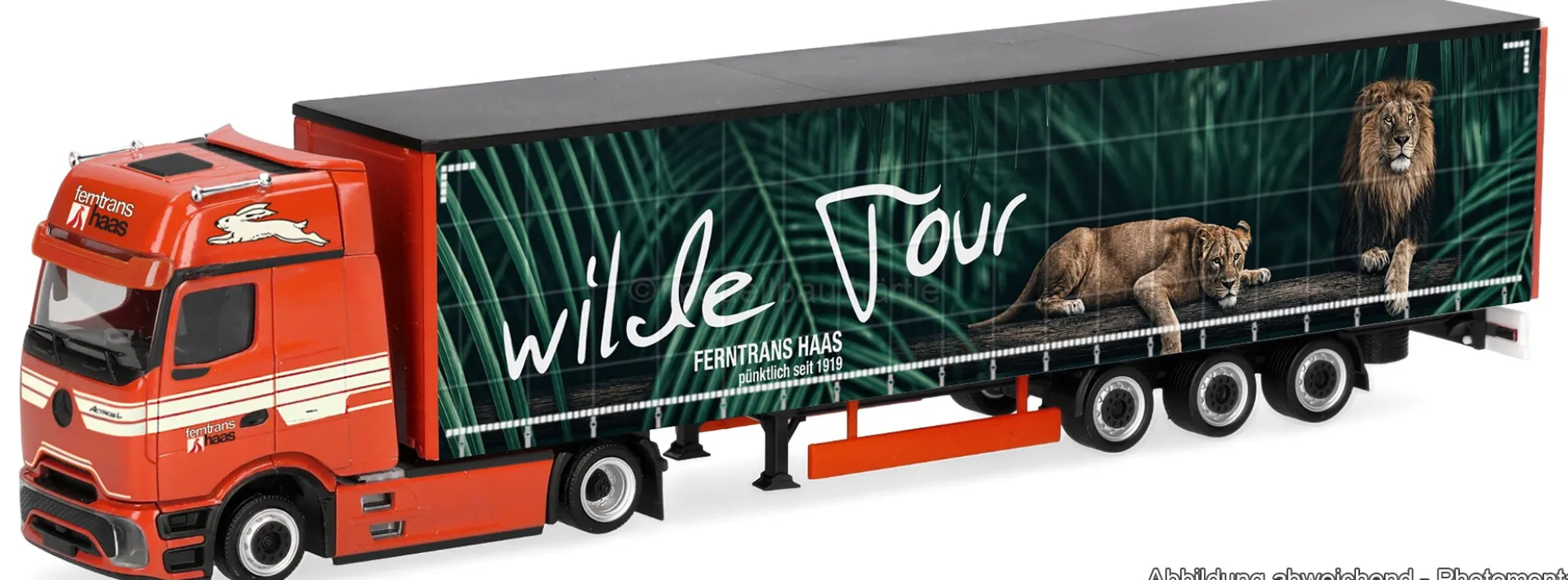 herpa 322423 MB Actros L ProCabin GS Sattelzug Ferntrans Haas / Wilde Tour | LKW-Modell 1:87