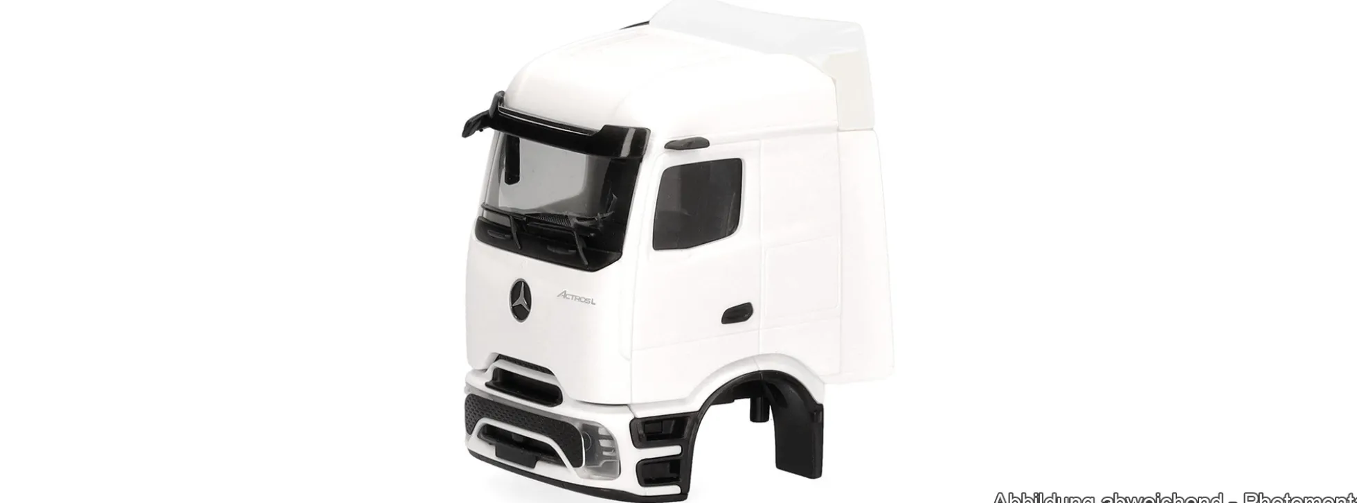 herpa 086288 MB Actros L ProCabin Streamspace weiß | 2 Stück | LKW Ersatzkabine 1:87