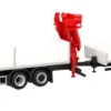 herpa 320665 MB Actros M Baustoff-LKW mit Kran und Anhänger STRABAG | LKW-Modell 1:87