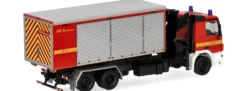 herpa 961783 MB Actros M 08 Wechsellader-LKW mit Kran - Feuerwehr Lünen | Blaulichtmodell 1:87