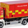 herpa 099233 MB Arocs M Wechsellader-LKW Pompiers Cellule Rehab | Blaulichtmodell 1:87