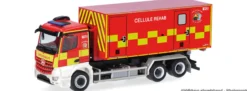 herpa 099233 MB Arocs M Wechsellader-LKW Pompiers Cellule Rehab | Blaulichtmodell 1:87