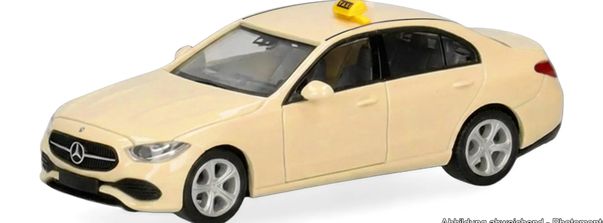 herpa 099653 MB C-Klasse Limousine Taxi | Modellauto 1:87