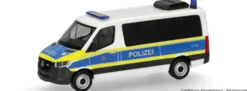 herpa 099769 MB Sprinter 18 Bus Flachdach Polizei Berlin | Blaulichtmodell 1:87