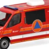 herpa 099561 MB Sprinter 18 Halbbus FD - FW Hamburg/CBRN-ErKW | Blaulichtmodell 1:87