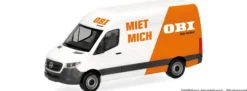 herpa 099714 MB Sprinter Kasten Hochdach OBI | Modellauto 1:87