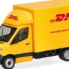 herpa 099783 MB Sprinter 18 mit Kofferaufbau DHL | Modellauto 1:87