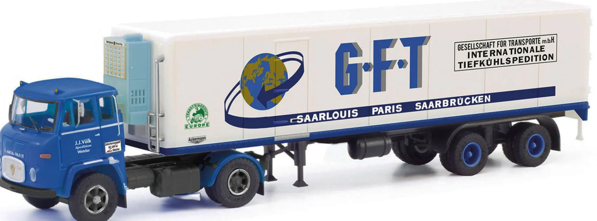 herpa 87MBS026239 Scania Vabis LB76 Kühlkoffersattelzug GFT Wetzlar LKW-Modell 1:87