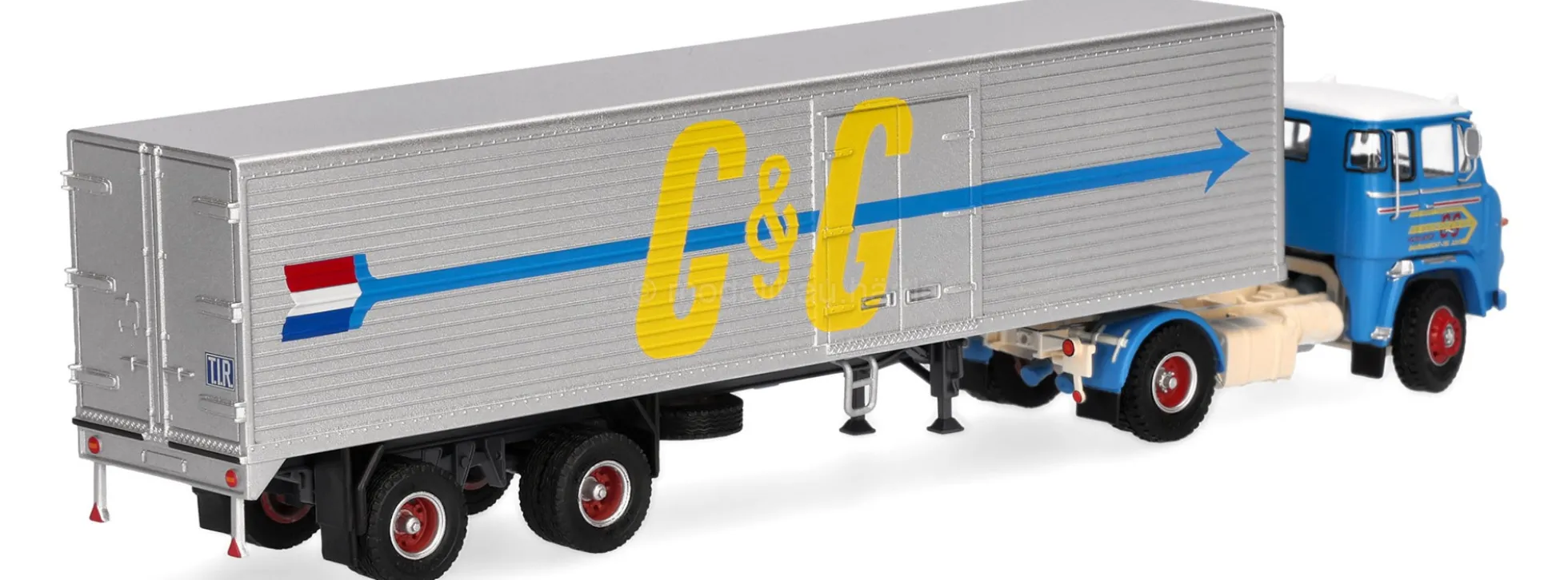 herpa 87MBS026222 Scania Vabis LB76 Koffersattelzug Goedkoop und De Geus LKW-Modell 1:87
