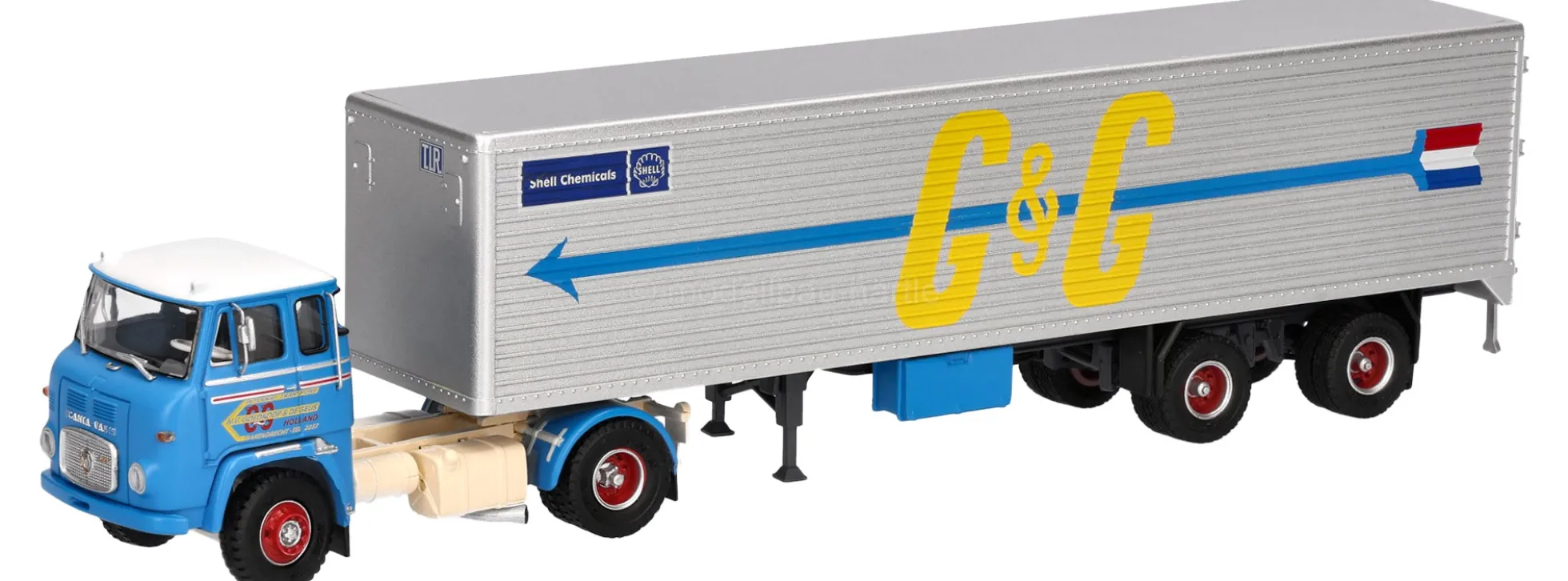 herpa 87MBS026222 Scania Vabis LB76 Koffersattelzug Goedkoop und De Geus LKW-Modell 1:87