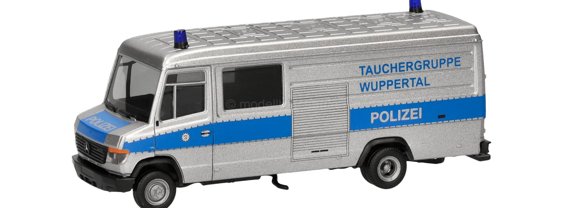 herpa 098823 MB T2 Vario Kasten - Polizei Tauchergruppe Wuppertal | Blaulichtmodell 1:87