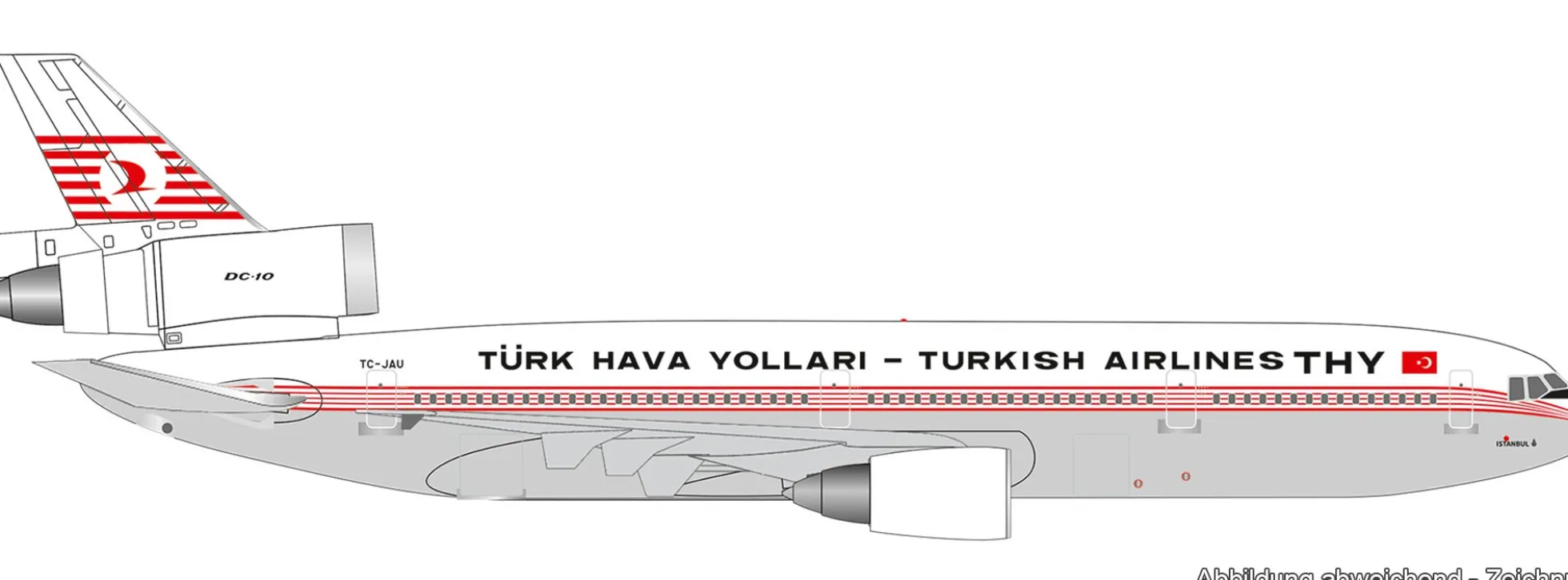 herpa 539722 McDonnel Douglas DC-10-10 Istanbul Turkish Airlines | WINGS 1:500