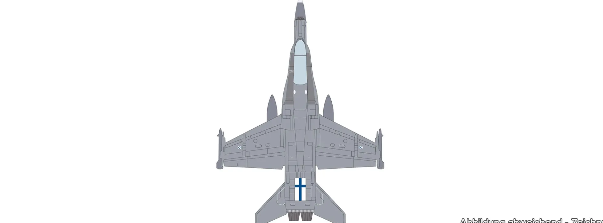 herpa 574211 McDonnell Douglas F/A-18C - Fighter Squadron 11 Finnish AF | WINGS 1:200