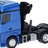 herpa 318747 Mercedes-Benz Arocs 6x4 2018 Solozugmaschine mit Ladekran enzianblau LKW-Modell 1:87