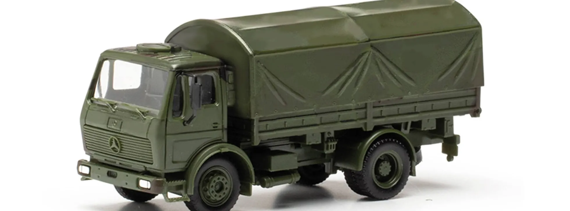 herpa 747073 Mercedes-Benz NG 5t PritschenLKW mit Plane Bundeswehr | Militärmodell 1:87